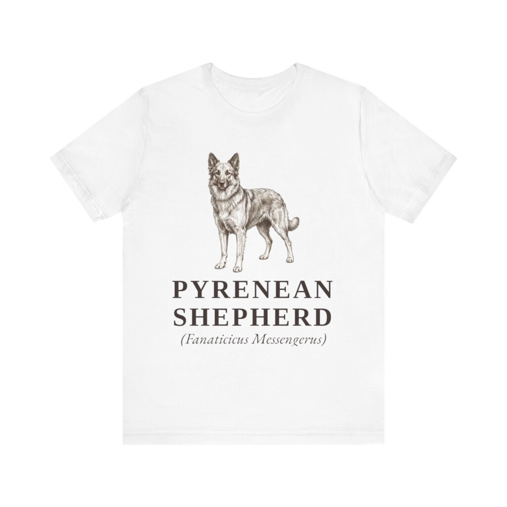 Pyrenean Shepherd Latin Shirt, Vintage Dog Sketch Tee, Dog Latin Gift Pyrenean Shepherd Latin Shirt, Vintage Dog Sketch Tee, Dog Latin Gift