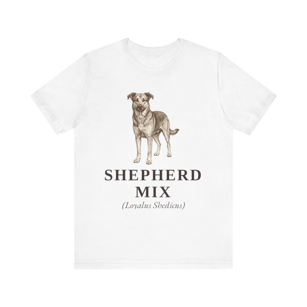 Shepherd Mix Latin Shirt, Vintage Dog Sketch Tee, Dog Latin Gift