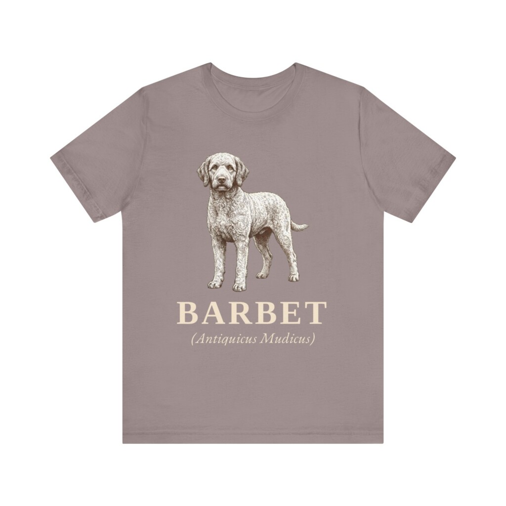 Barbet Latin Shirt, Vintage Dog Sketch Tee, Dog Latin Gift Barbet Latin Shirt, Vintage Dog Sketch Tee, Dog Latin Gift