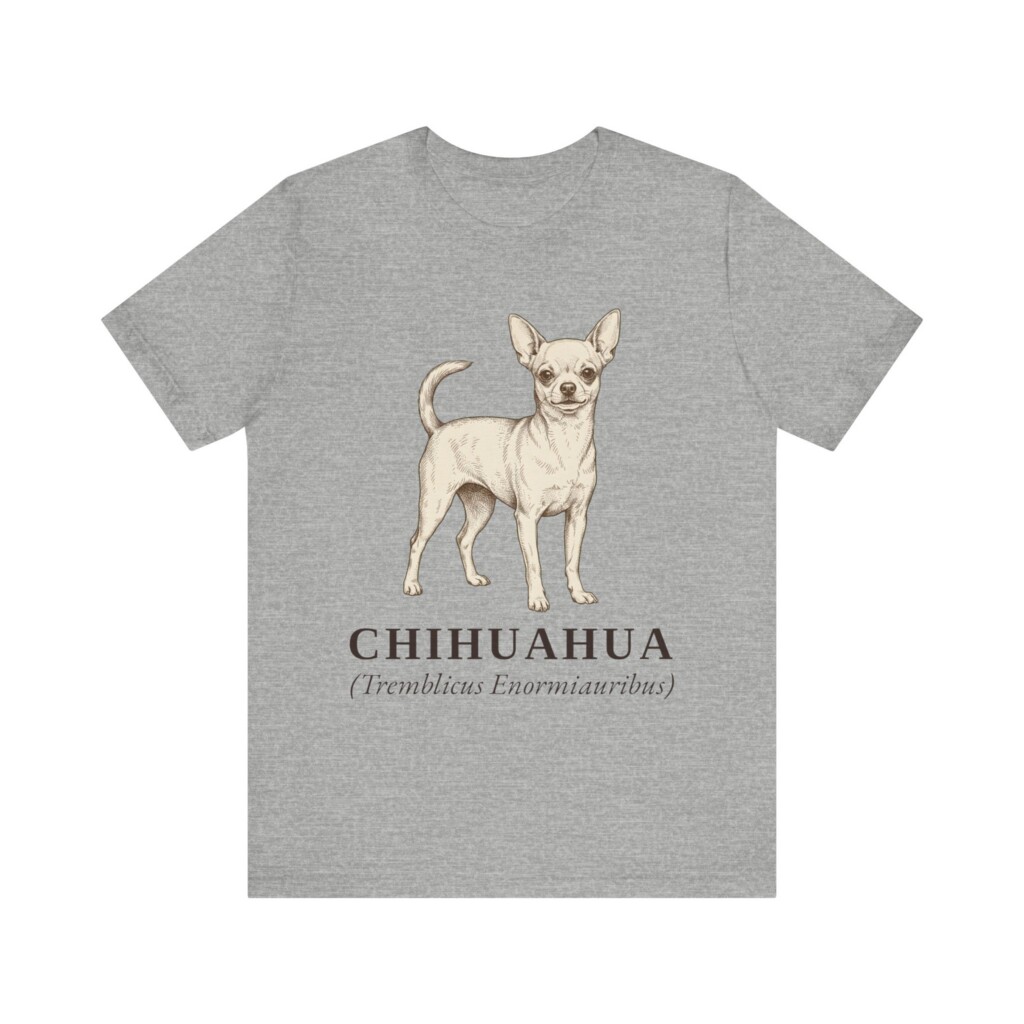Chihuahua Latin Shirt, Vintage Dog Sketch Tee, Dog Latin Gift