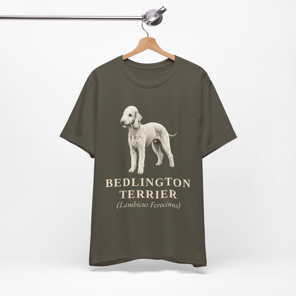 Bedlington Terrier Latin Shirt, Vintage Dog Sketch Tee, Dog Latin Gift Bedlington Terrier Latin Shirt, Vintage Dog Sketch Tee, Dog Latin Gift