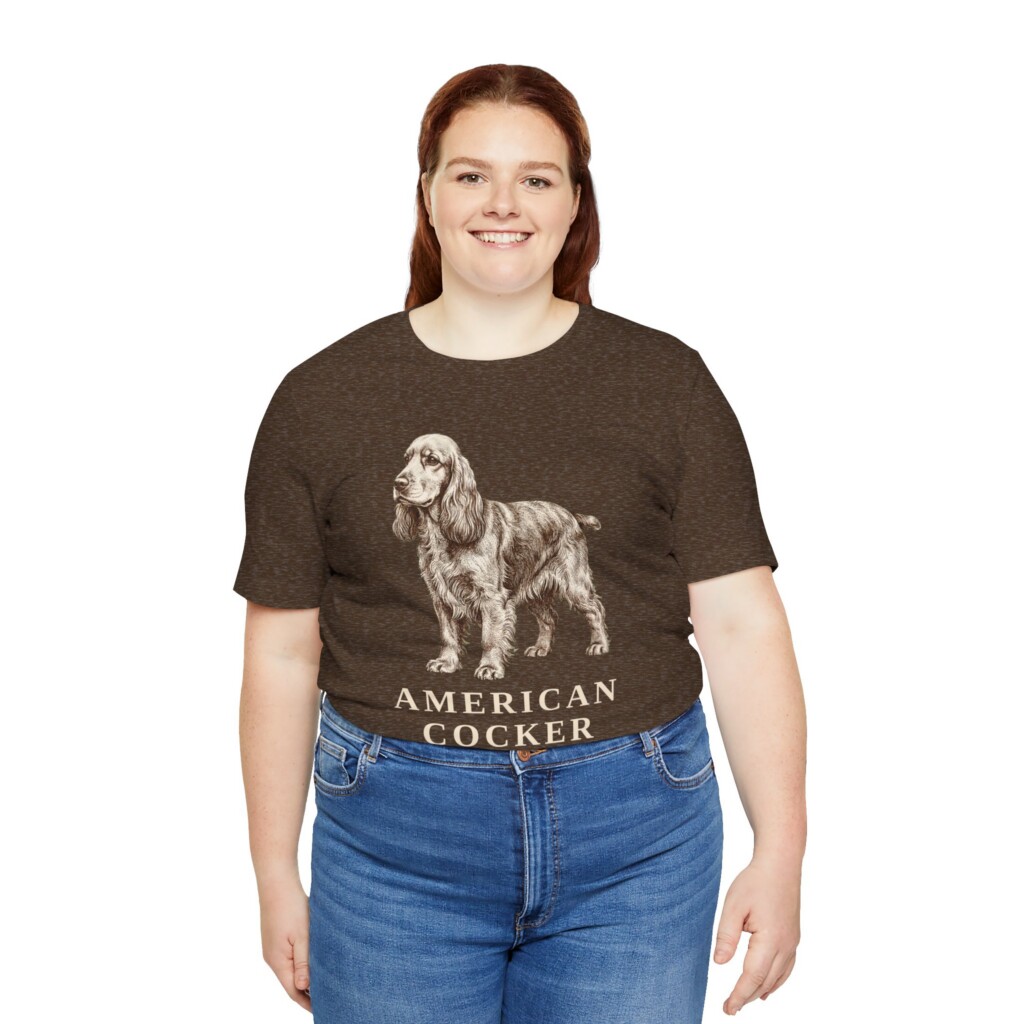 Cocker Spaniel Mom Shirt, Vintage Dog Sketch Tee, Dog Mom Gift