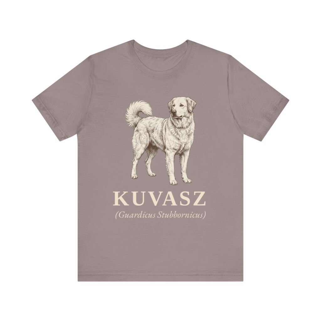 Kuvasz Latin Shirt, Vintage Dog Sketch Tee, Dog Latin Gift