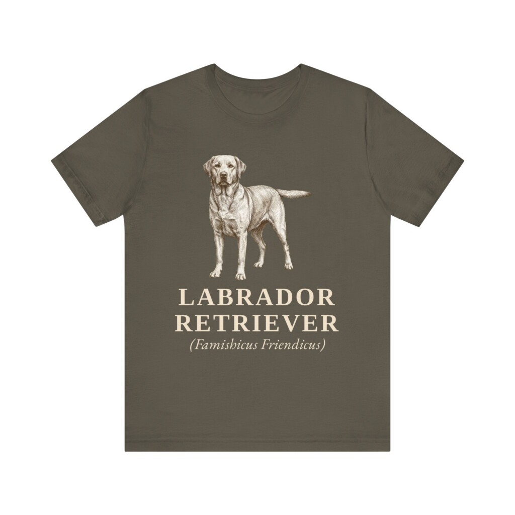 Labrador Retriever Latin Shirt, Vintage Dog Sketch Tee, Dog Latin Gift