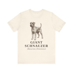 Giant Schnauzer Latin Shirt, Vintage Dog Sketch Tee, Dog Latin Gift