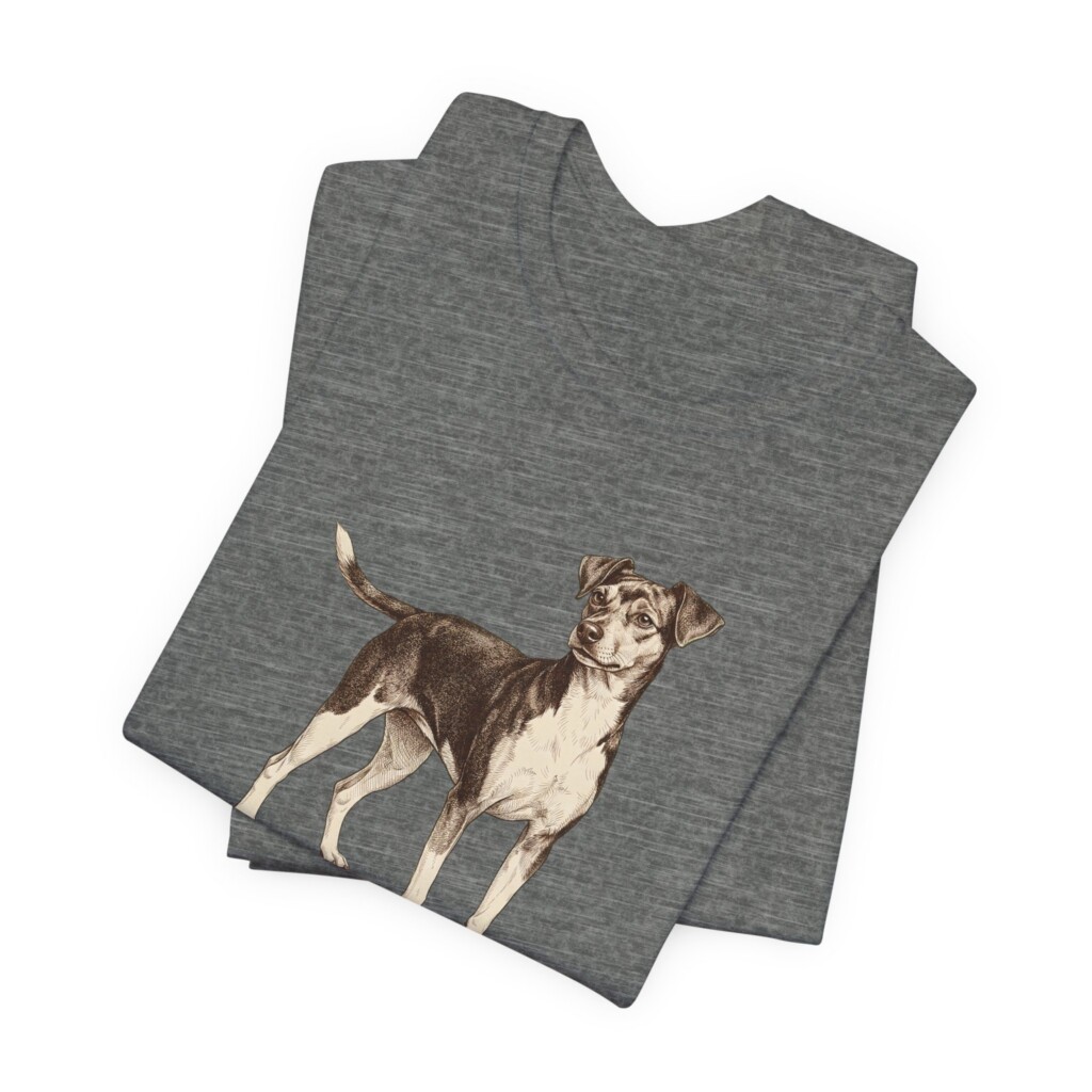 Brazilian Terrier Latin Shirt, Vintage Dog Sketch Tee, Dog Latin Gift