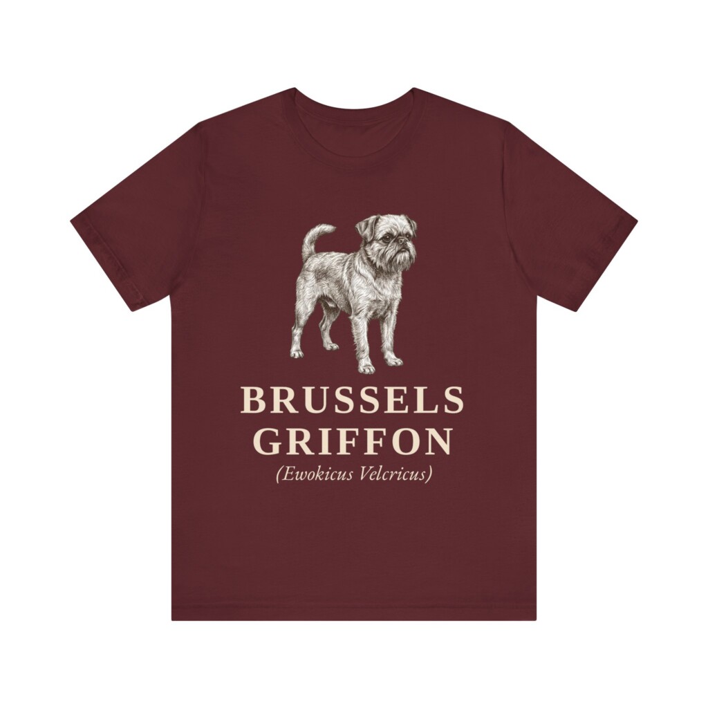 Brussels Griffon Latin Shirt, Vintage Dog Sketch Tee, Dog Latin Gift