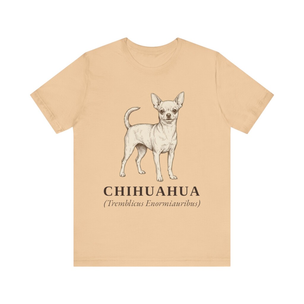 Chihuahua Latin Shirt, Vintage Dog Sketch Tee, Dog Latin Gift
