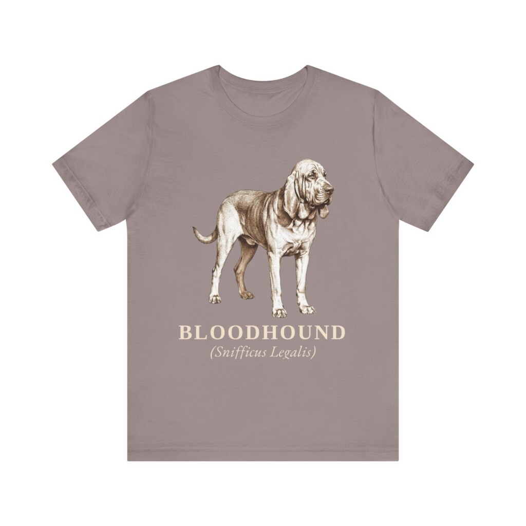Bloodhound Latin Shirt, Vintage Dog Sketch Tee, Dog Latin Gift