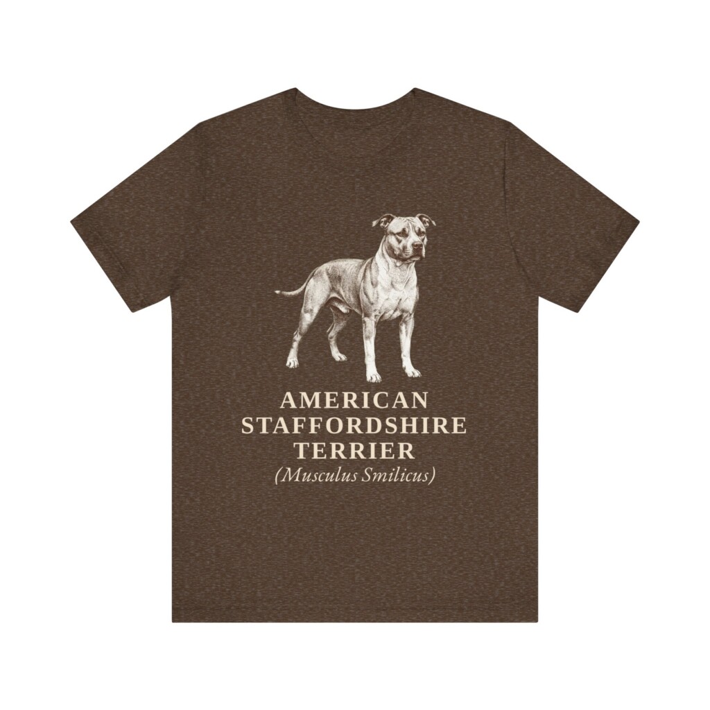 American Staffordshire Terrier Latin Shirt, Vintage Dog Sketch Tee, Dog Latin Gift