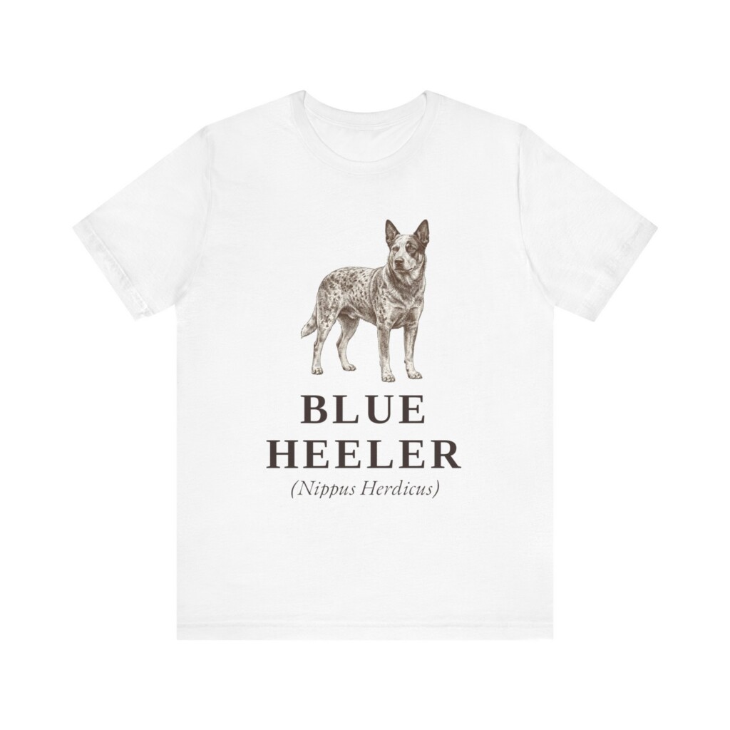 Blue Heeler Latin Shirt, Vintage Dog Sketch Tee, Dog Latin Gift Blue Heeler Latin Shirt, Vintage Dog Sketch Tee, Dog Latin Gift