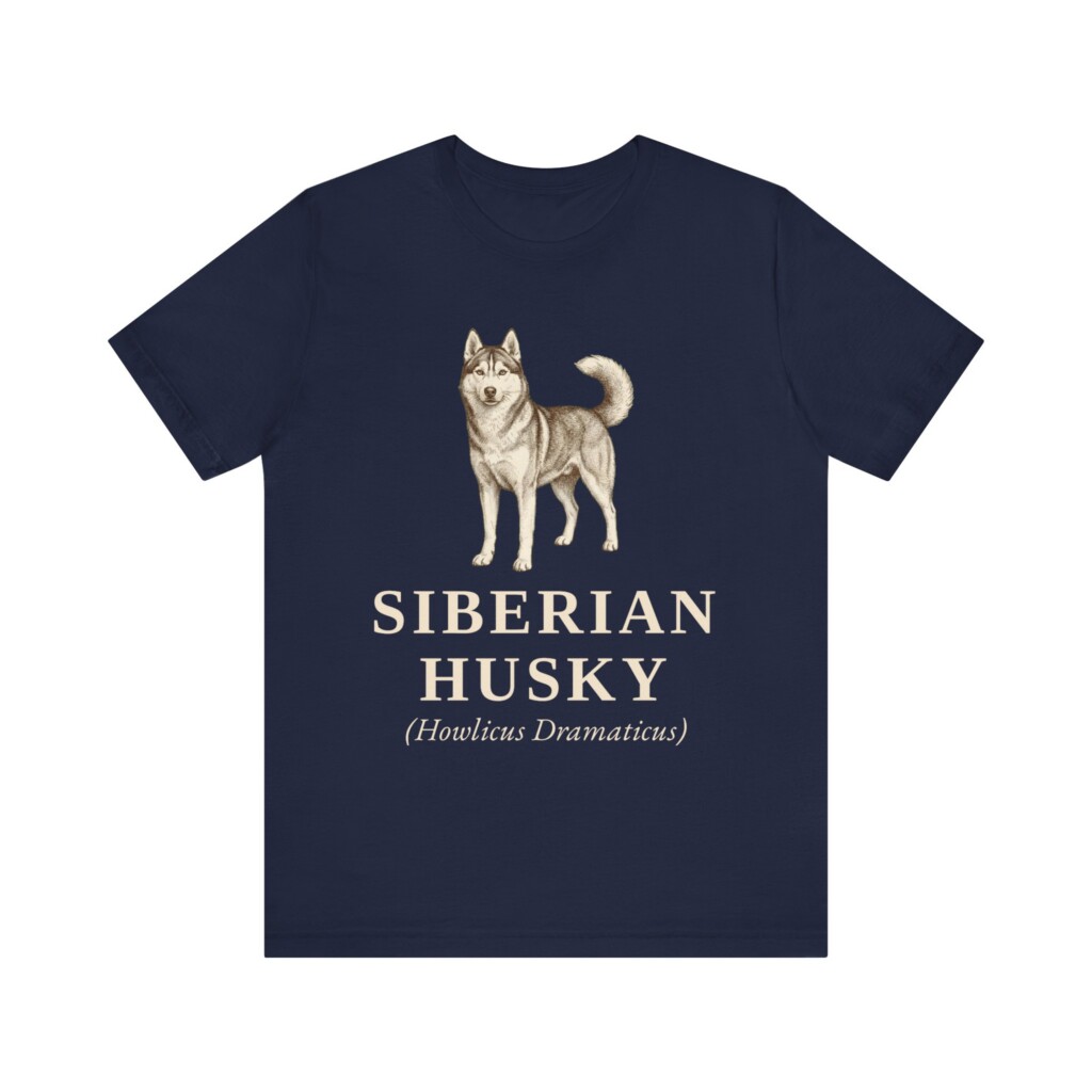 Siberian Husky Latin Shirt, Vintage Dog Sketch Tee, Dog Latin Gift Siberian Husky Latin Shirt, Vintage Dog Sketch Tee, Dog Latin Gift