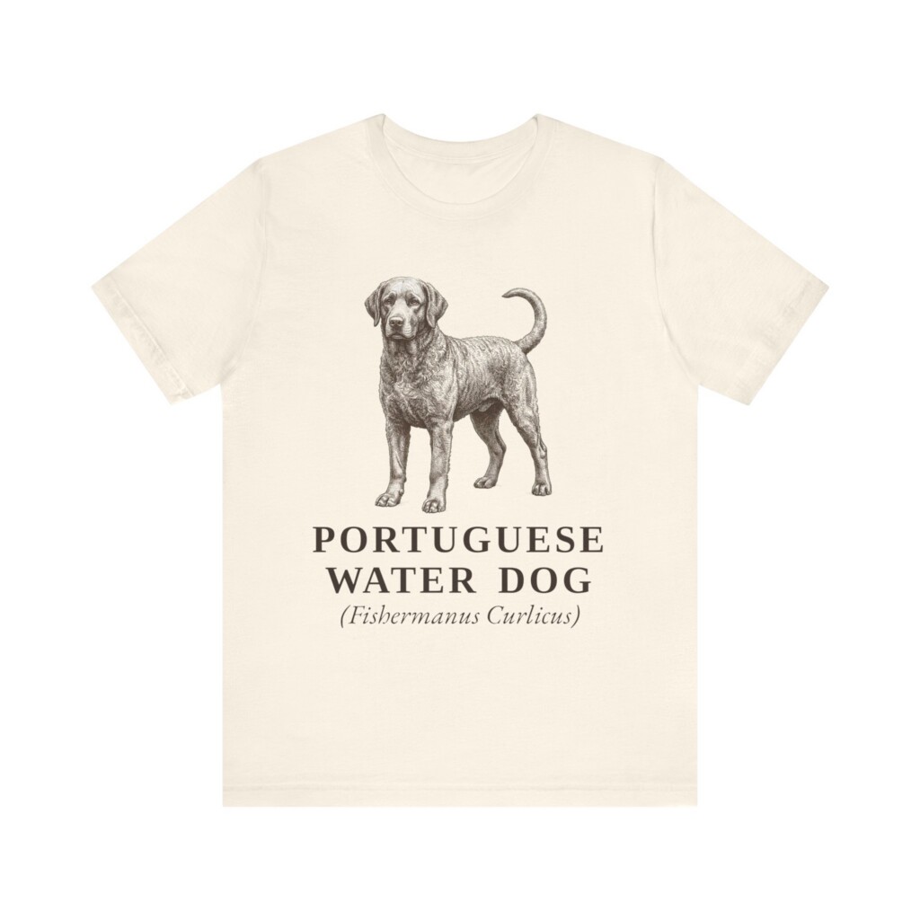 Portuguese Water Dog Latin Shirt, Vintage Dog Sketch Tee, Dog Latin Gift