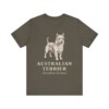 Australian Terrier Latin Shirt, Vintage Dog Sketch Tee, Dog Latin Gift