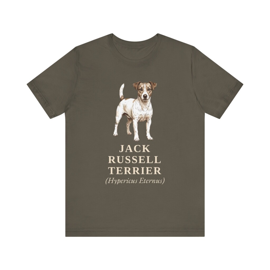 Jack Russell Terrier Latin Shirt, Vintage Dog Sketch Tee, Dog Latin Gift