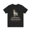 German Shepherd Latin Shirt, Vintage Dog Sketch Tee, Dog Latin Gift