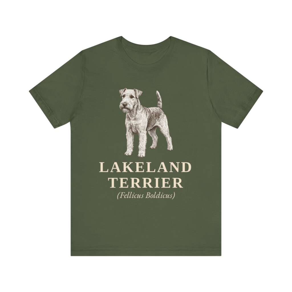 Lakeland Terrier Latin Shirt, Vintage Dog Sketch Tee, Dog Latin Gift