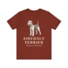 Airedale Terrier Latin Shirt, Vintage Dog Sketch Tee, Dog Latin Gift