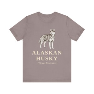 Alaskan Husky Latin Shirt, Vintage Dog Sketch Tee, Dog Latin Gift
