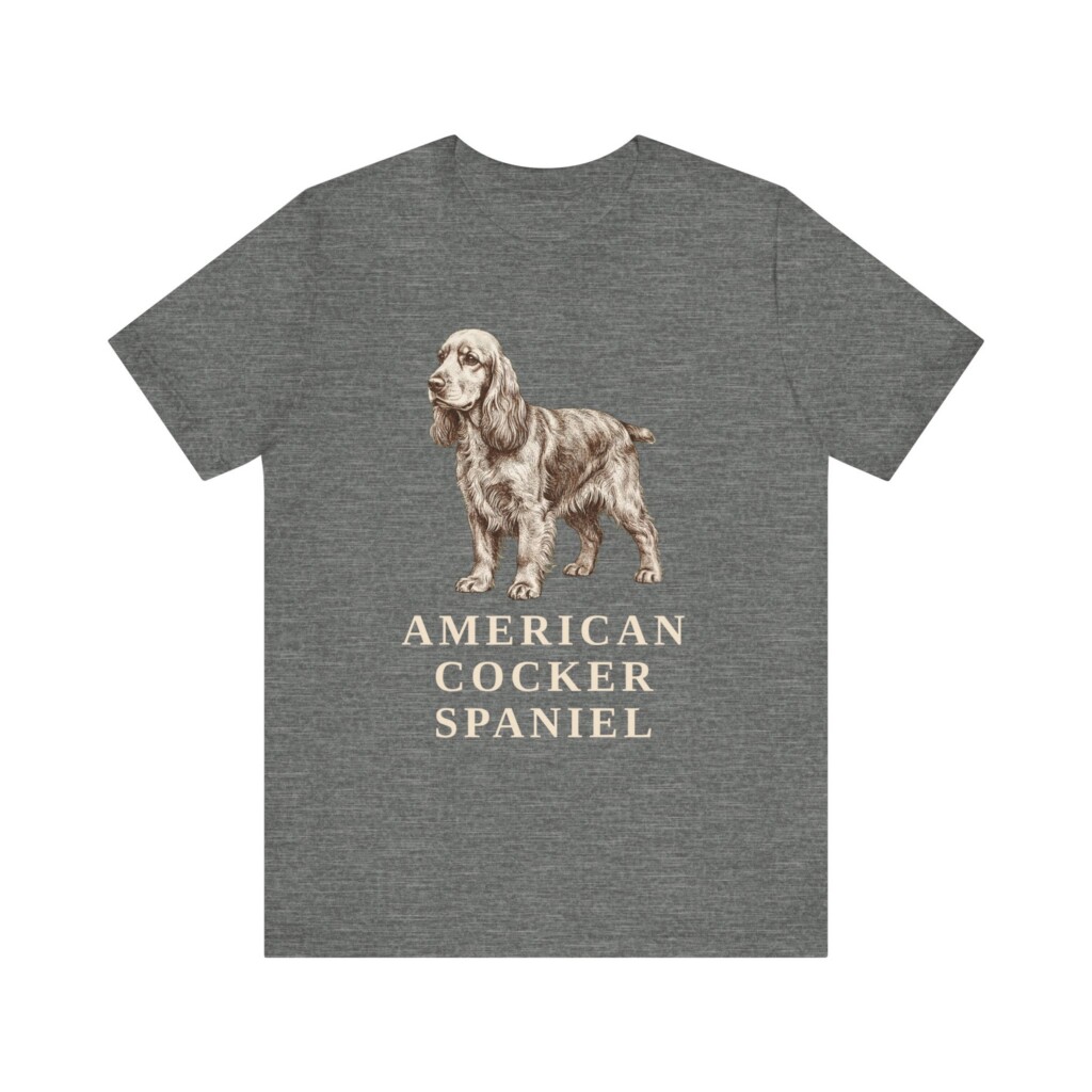 Cocker Spaniel Lover Shirt, Vintage Dog Sketch Tee, Dog Lover Gift