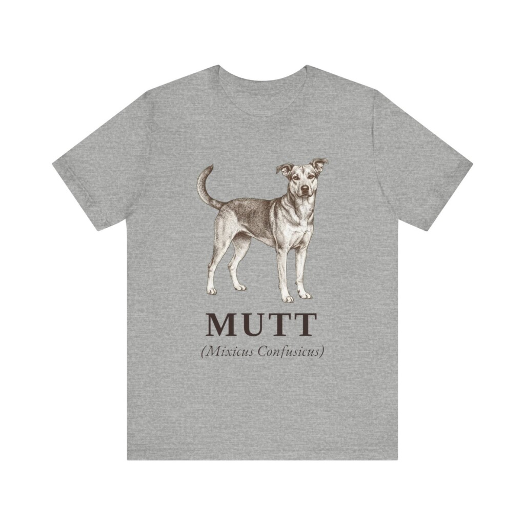 Mutt Latin Shirt, Vintage Dog Sketch Tee, Dog Latin Gift