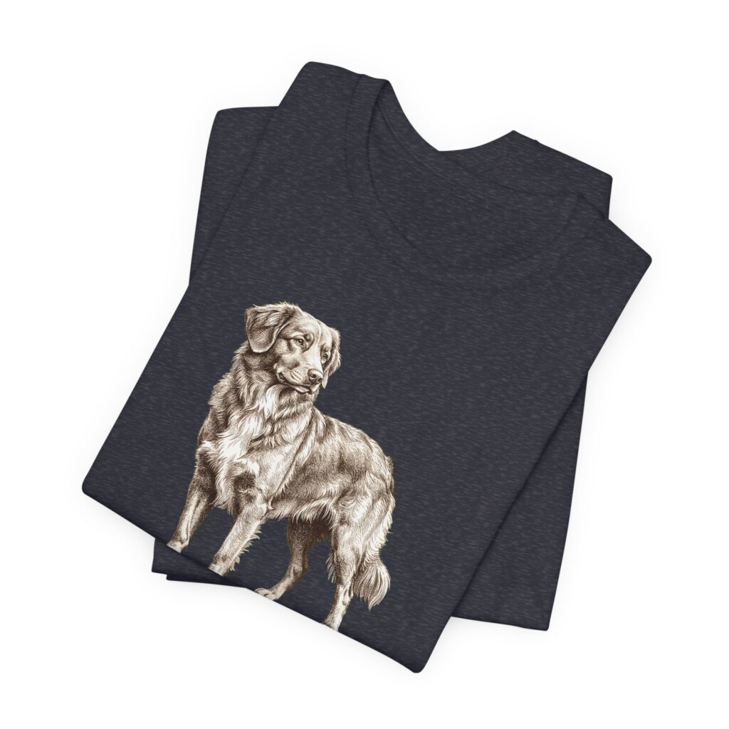Nova Scotia Duck Tolling Retriever Latin Shirt, Vintage Dog Sketch Tee, Dog Latin Gift