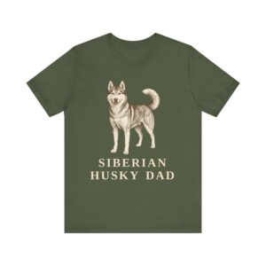 Husky Dad Shirt, Vintage Dog Sketch Tee, Dog Dad Gift
