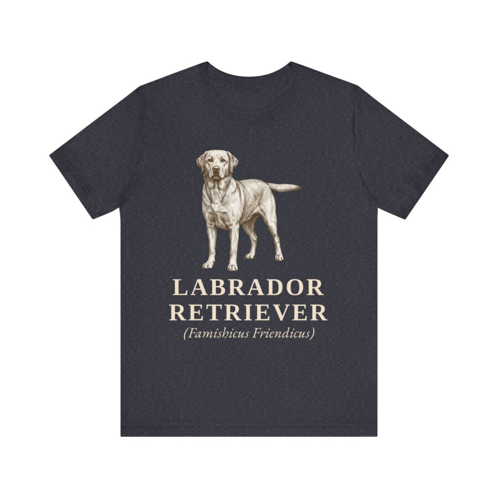 Labrador Retriever Latin Shirt, Vintage Dog Sketch Tee, Dog Latin Gift
