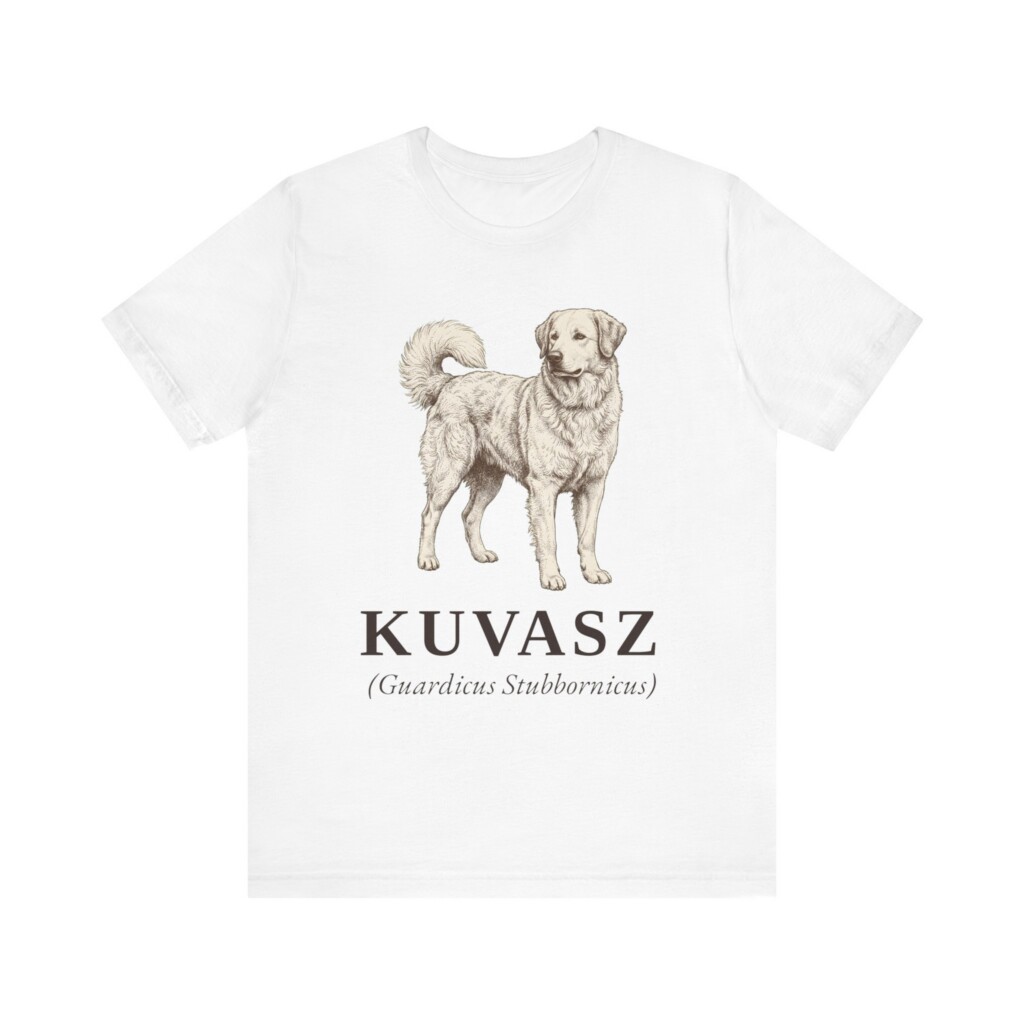 Kuvasz Latin Shirt, Vintage Dog Sketch Tee, Dog Latin Gift