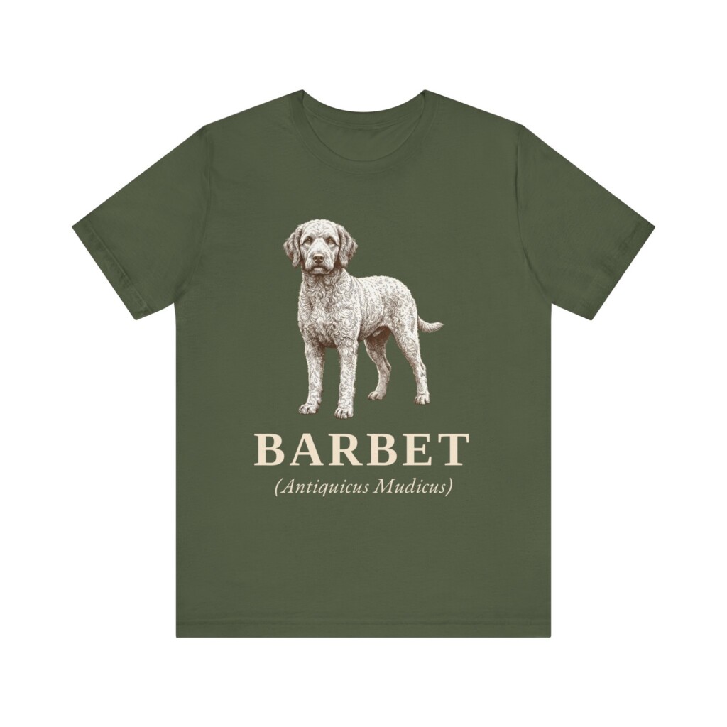 Barbet Latin Shirt, Vintage Dog Sketch Tee, Dog Latin Gift Barbet Latin Shirt, Vintage Dog Sketch Tee, Dog Latin Gift