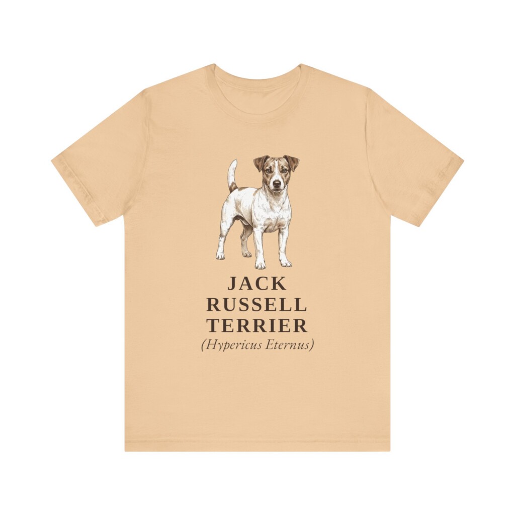 Jack Russell Terrier Latin Shirt, Vintage Dog Sketch Tee, Dog Latin Gift