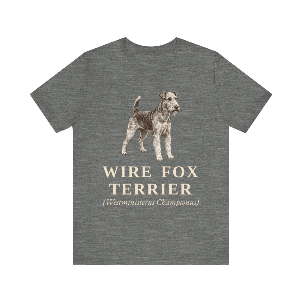 Fox Terrier (Wire) Latin Shirt, Vintage Dog Sketch Tee, Dog Latin Gift Fox Terrier (Wire) Latin Shirt, Vintage Dog Sketch Tee, Dog Latin Gift