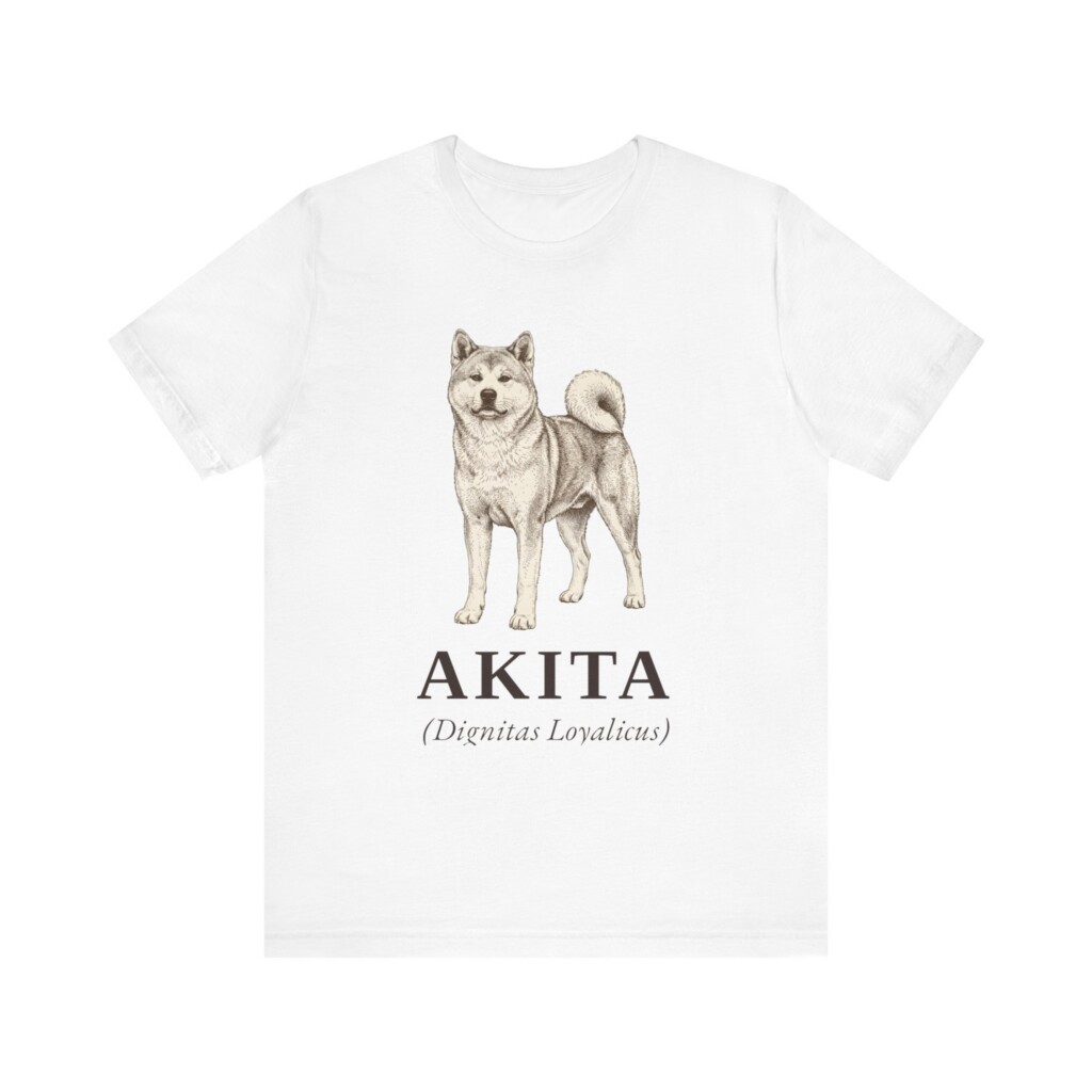 Akita Latin Shirt, Vintage Dog Sketch Tee, Dog Latin Gift Akita Latin Shirt, Vintage Dog Sketch Tee, Dog Latin Gift