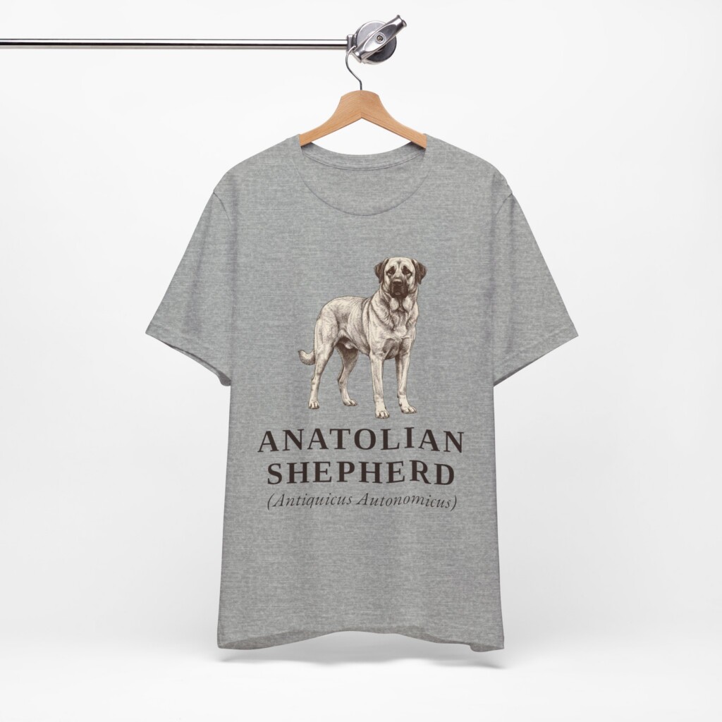 Anatolian Shepherd Latin Shirt, Vintage Dog Sketch Tee, Dog Latin Gift