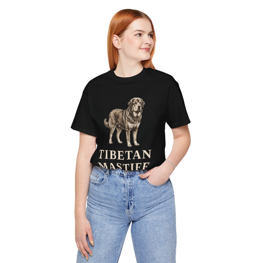Tibetan Mastiff Latin Shirt, Vintage Dog Sketch Tee, Dog Latin Gift