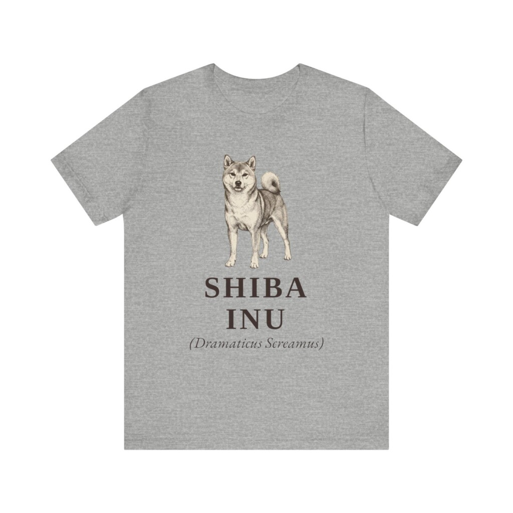 Shiba Inu Latin Shirt, Vintage Dog Sketch Tee, Dog Latin Gift