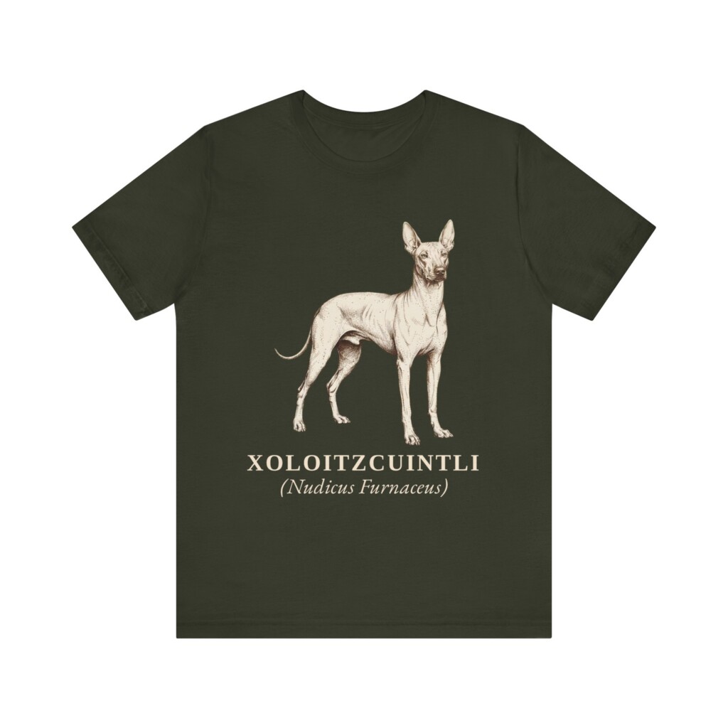 Xoloitzcuintli Latin Shirt, Vintage Dog Sketch Tee, Dog Latin Gift Xoloitzcuintli Latin Shirt, Vintage Dog Sketch Tee, Dog Latin Gift