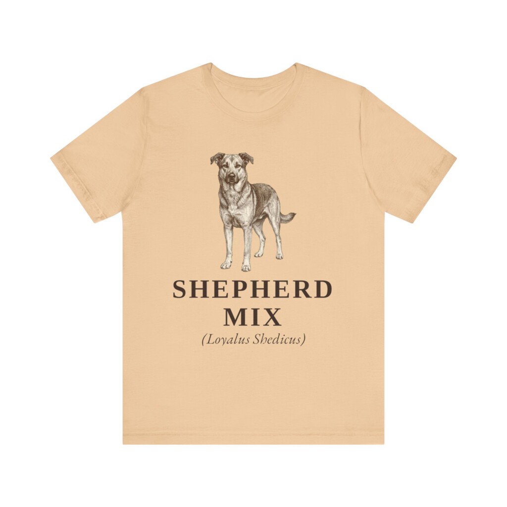 Shepherd Mix Latin Shirt, Vintage Dog Sketch Tee, Dog Latin Gift