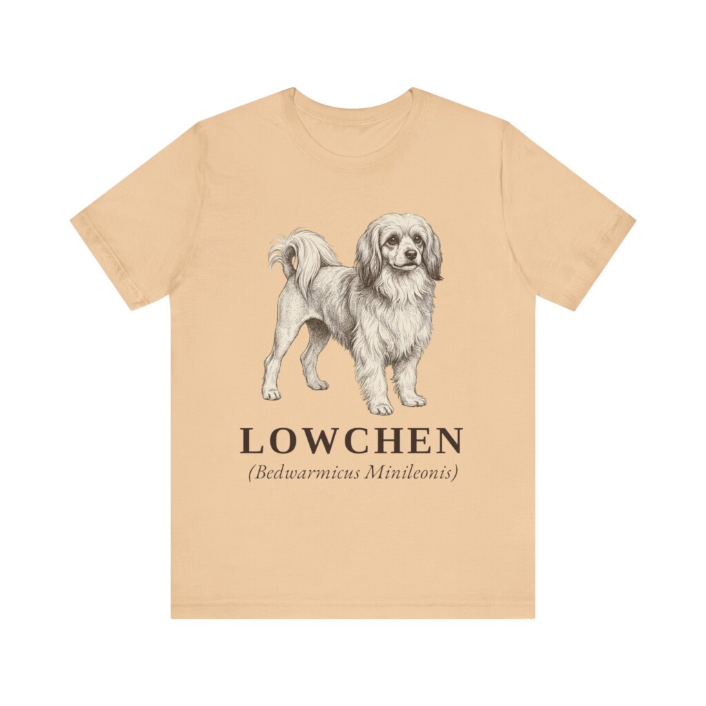 Lowchen Latin Shirt, Vintage Dog Sketch Tee, Dog Latin Gift