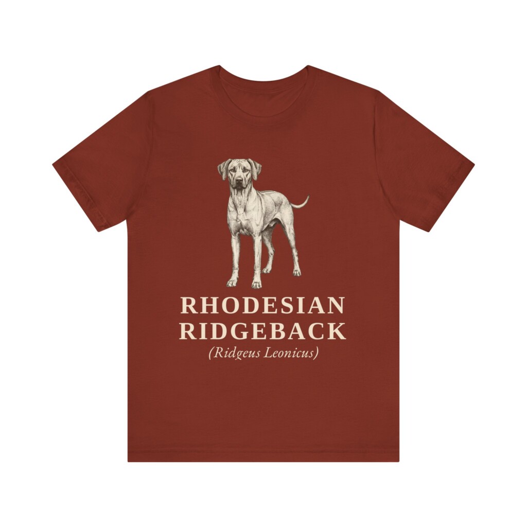 Rhodesian Ridgeback Latin Shirt, Vintage Dog Sketch Tee, Dog Latin Gift