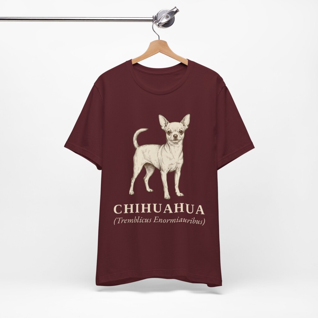 Chihuahua Latin Shirt, Vintage Dog Sketch Tee, Dog Latin Gift