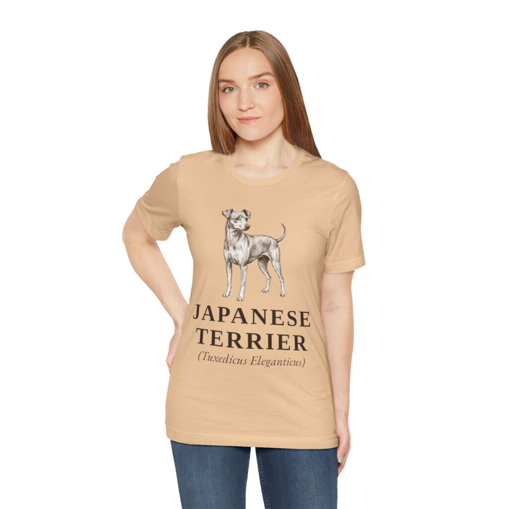 Japanese Terrier Latin Shirt, Vintage Dog Sketch Tee, Dog Latin Gift