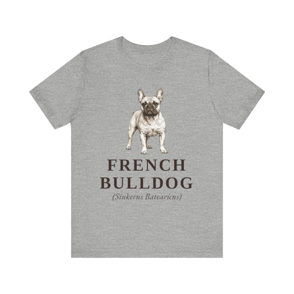 French Bulldog Latin Shirt, Vintage Dog Sketch Tee, Dog Latin Gift