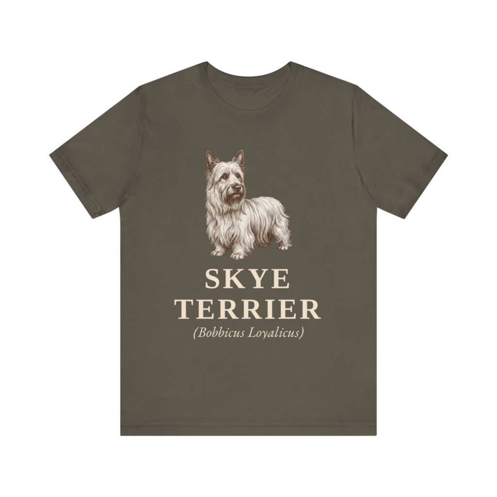 Skye Terrier Latin Shirt, Vintage Dog Sketch Tee, Dog Latin Gift Skye Terrier Latin Shirt, Vintage Dog Sketch Tee, Dog Latin Gift