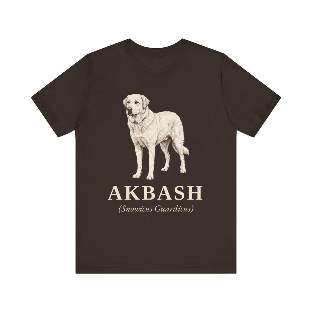 Akbash Latin Shirt, Vintage Dog Sketch Tee, Dog Latin Gift