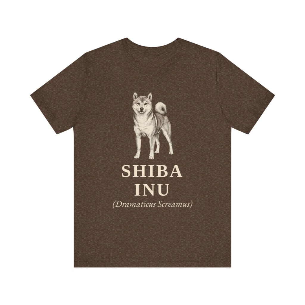 Shiba Inu Latin Shirt, Vintage Dog Sketch Tee, Dog Latin Gift