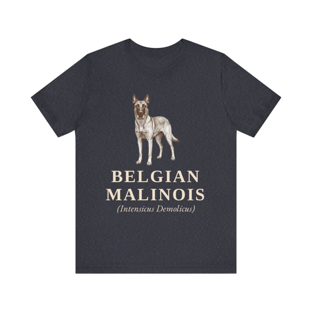 Belgian Malinois Latin Shirt, Vintage Dog Sketch Tee, Dog Latin Gift