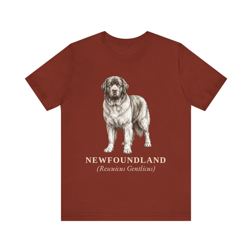 Newfoundland Dog Latin Shirt, Vintage Dog Sketch Tee, Dog Latin Gift Newfoundland Dog Latin Shirt, Vintage Dog Sketch Tee, Dog Latin Gift