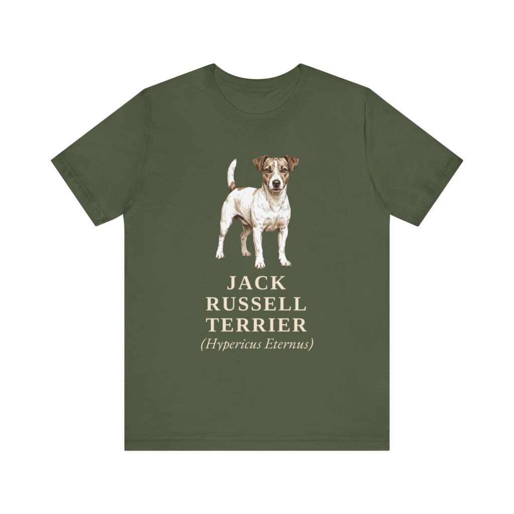 Jack Russell Terrier Latin Shirt, Vintage Dog Sketch Tee, Dog Latin Gift