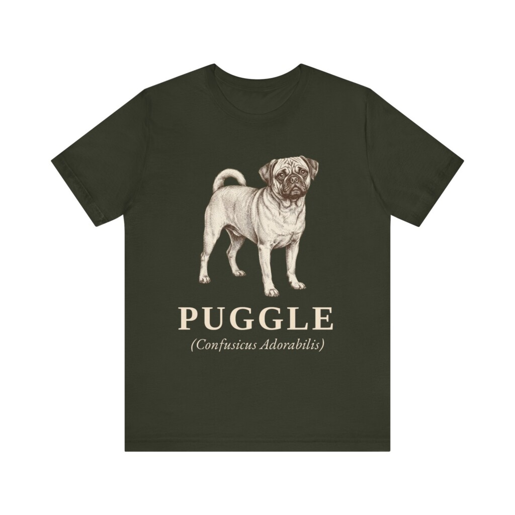 Puggle Latin Shirt, Vintage Dog Sketch Tee, Dog Latin Gift Puggle Latin Shirt, Vintage Dog Sketch Tee, Dog Latin Gift